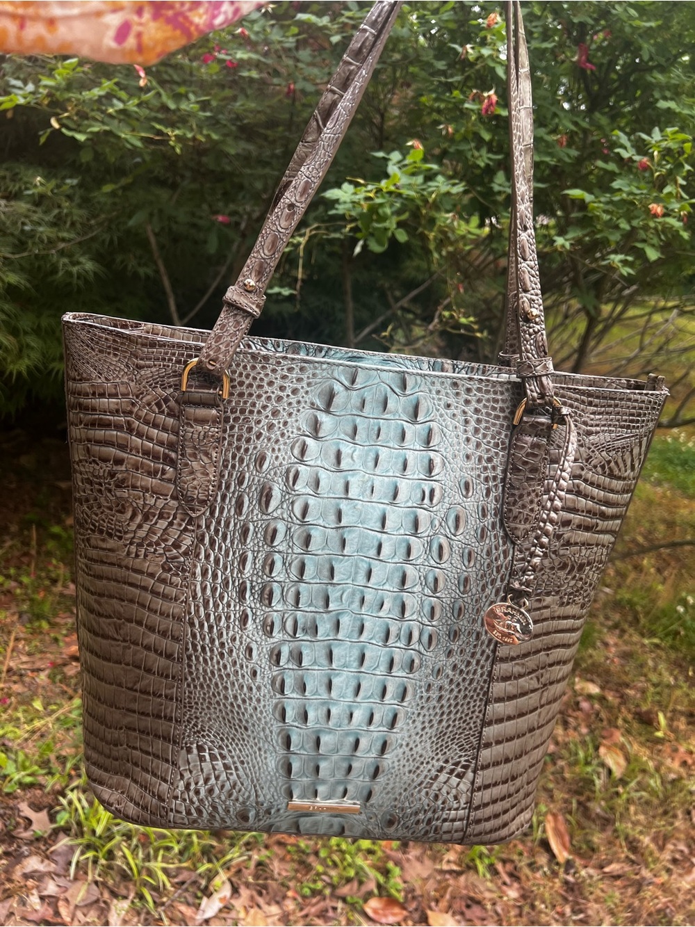 Brahmin Abigail Bluebell Ombré Melbourne Shoulder Bag
